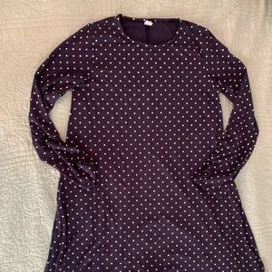 Old Navy swing dress navy polka dot size M Tall